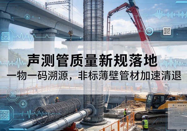 雁山声测管质量新规落地，一物一码溯源，非标薄壁管材加速清退